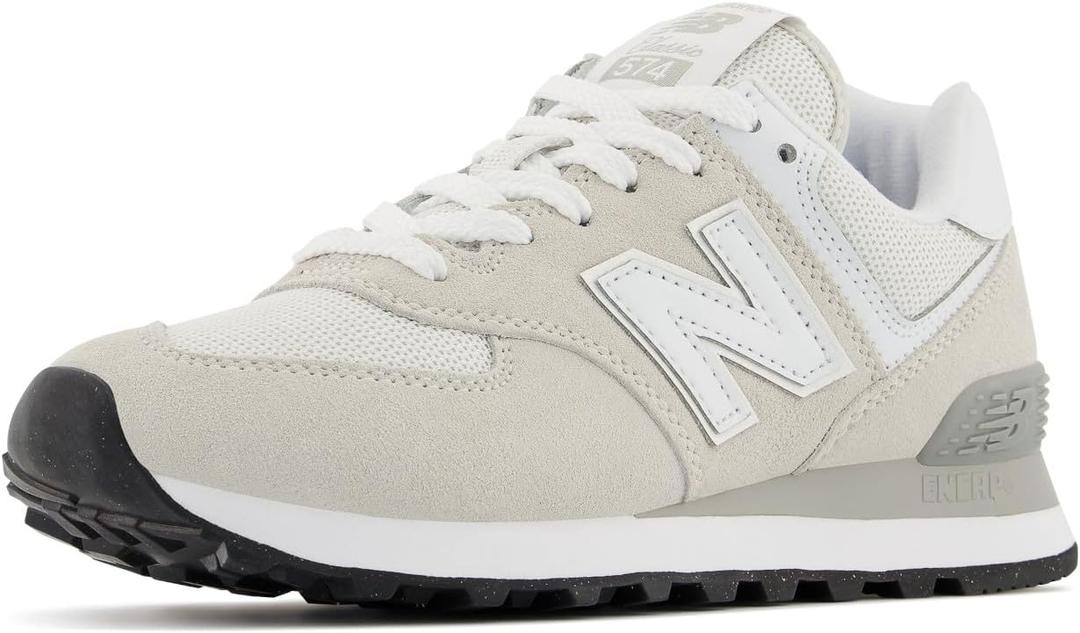 New Balance Women's 574 Core Sneaker, Nimbus Cloud/ NB White, 7 B