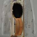 Belula 100% Boar Bristle Hair Brush Set (Medium). Soft Natural Bristles for Thin and Fine Hair. Restore Shine And Texture. Wooden Comb, Travel Bag and Spa Headband Included!