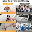 139pcs Dent Puller Kit, Paintless Dent Removal Kit for Dent Repair, Car Dent Repair Kit with Golden Lifter, Bridge Puller, Slide Hammer T-Bar, Car Dent Puller for Car Refrigerator Door Ding Repair