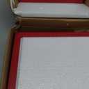 8x10 Picture Frame Set of 4 with Real Glass, Wall & Tabletop Display | Fits 5x7 with Mat or 8x10 without Mat, Crystal-Clear Viewing for Family Photos and Gallery Walls, Red