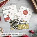 3 x Graduation Gifts for High School Seniors, Unique Senior Class of 2026 Graduation Ornament, Senior 2026 Gifts for Boys Girls Daughter on Christmas, Wood Graduate Cap Christmas Ornament