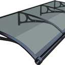 HIAPES Awning for Door Entrance, Awnings for Doors, Window Awnings Exterior Polycarbonate Cover Outdoor Front Door Patio UV/Rain/Snow Protection, Door Awnings Exterior for Porch/Patio/Deck