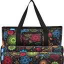 EdenRiver Mahjong Bag Stylish Tile Game Case for Tiles and Racks, Mahjong Accessories Organizer with Two Wrappers, Portable Mahjong Case Only, Ideal Mahjong Rack Bag for Women or Men (Paisley