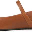 Vionic Womens Alameda Mary Jane Flat Tan Brown Leather 7.5 M