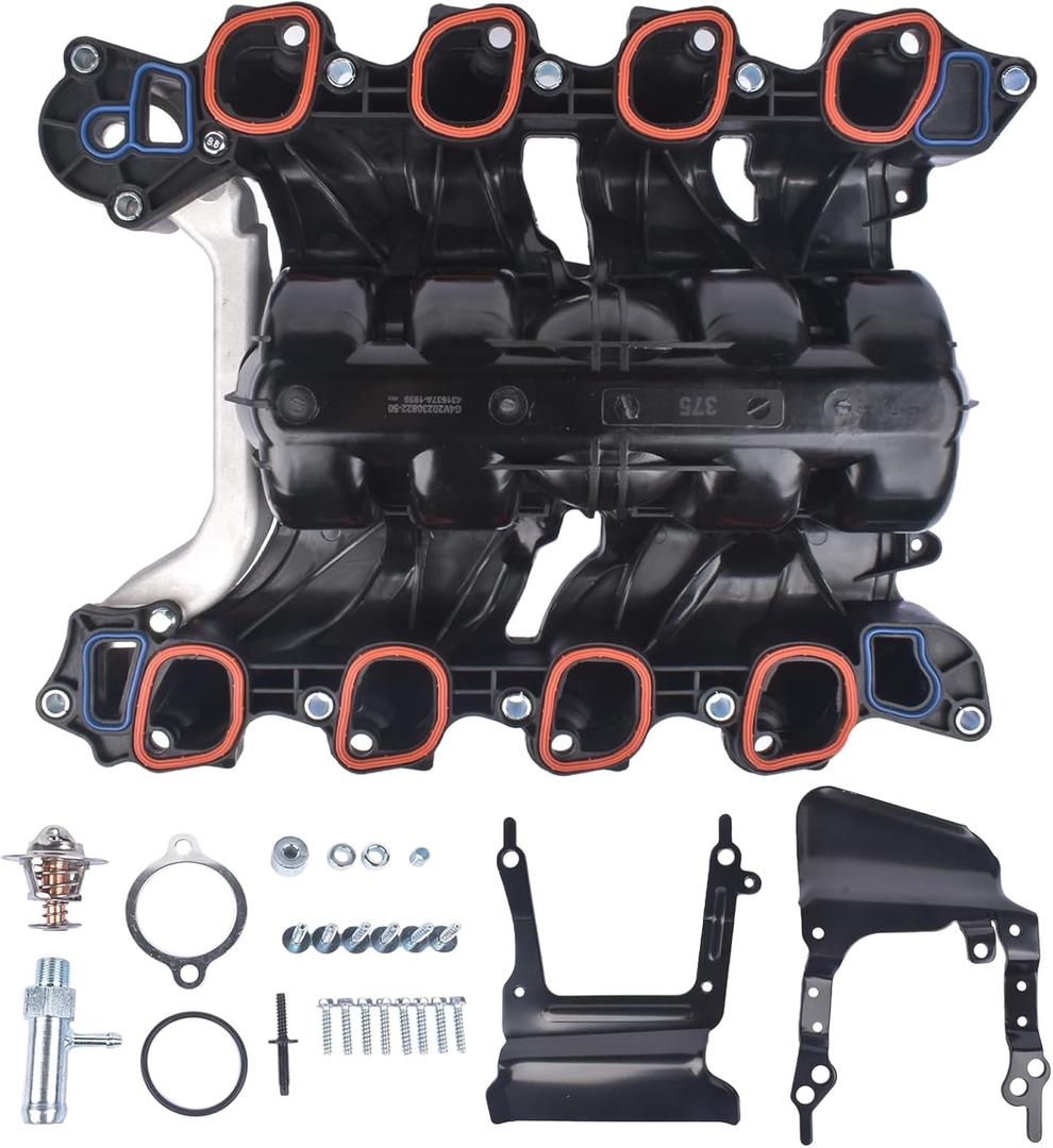 GELUOXI 615-375 Engine Intake Manifold Replacement for Select Ford E-150 E-250 F-150 2007-2008 Lobo 2007-2011 4.6L V8#7L3Z9424F 7L3Z-9424-F 019495456162