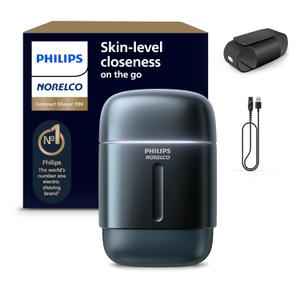 Philips Norelco Shaver 700 Series - Compact Electric Shaver, Lift & Cut System, Dual SteelPrecision Blades, 4D Flex Heads, Wet & Dry Shave, Travel Case, Model S794/94