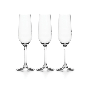 Mikasa Samantha Champagne Toasting Flutes, Set of 3, 10.5 Ounce