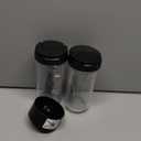2 Pack Magic Bullet Blender Cups, Tall 22oz Cup with Flip Top To-Go Lid & 4 Fins Cross Blade Blender Replacement Parts, Replacement Cup Mug with Handle Compatible with Magic Bullet 250w MB1001