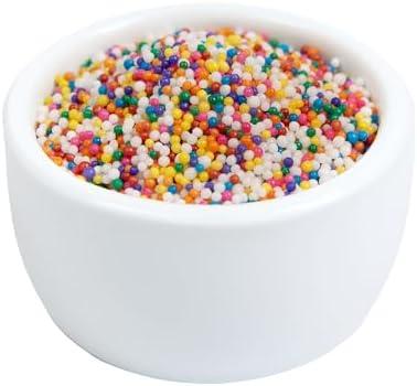 O’Creme Nonpareils Sprinkles – 5 Pound Rainbow Non Pareil Sprinkles – Colorful Sprinkles for Cake Decorating – Kosher Sprinkles for Ice Cream, Cookies, Cupcakes, Baked Goods