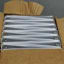 Cardinal Economy 3 Ring Binders, Binders for School and Office, Durable 1/2 inch Round Rings, Holds 125 Sheets, ClearVue Presentation View, Non-Stick, White, Carton of 12 (90601)