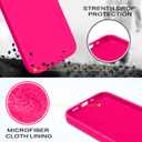 BENTOBEN for iPhone 13 Mini Case, Slim Fit Liquid Silicone Soft Gel Rubber Anti-Scratch Shockproof Phone Cover with Microfiber Lining, Hot Pink