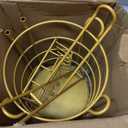 Goozii Gold Free Standing Toilet Paper Holder Stand with Phone Shelf, Floor Bathroom Tissue Holder for Large Mega Rolls, Metal Freestanding Toilet Paper Roll Holder with Wipes Storage Tray