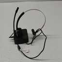 Wireless 5.0 Computer Headset with Microphone, Flip-to-Mute Mic, On Ear Cell Phone Headset with Charging Base for Home Office Call Center Zoom Skype