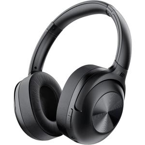 FM Radio Over Ear Headphones, Micro SD Card 30 Hrs Playtime Wireless and Wired Headphones with Deep Bass, Foldable Lightweight Headset with Built-in Microphone for Travel, Home Office