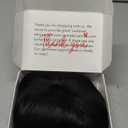 Morvally Short Black Wavy Bob Wig with Bangs for Women 16 Inches Natural Synthetic Hair Wavy Wigs