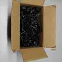 HOUSE DAY Space Saving Hangers 100 Pack, Clothes Hanger Connector Hooks, Heavy Duty Closet Space Saver, Small Space Solutions, Cascading Dorm Room Closet Organizer and Storage - Black