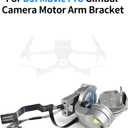 for DJI Mavic Pro Gimbal Camera Motor Arm Bracket with Cover/Flex Cable Disassemble Spare Parts (Silver)