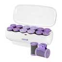 Conair Hot Rollers for Long, Medium & Short Hair, 12 Ceramic Flocked 1½Inch and 1¾Inch Heated Hair Rollers with Clips, Hot Curlers for Women, Volume & Curls,  Exclusive