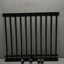 Malier Indoor Dog Gate with Door, 26-41" Extra Wide Full Metal Pet Gate Short Dog Gate for Stairs, Pressure Mount 24'' Tall Small Puppy Gate, Easy Step Over Low Gate for Doorways (Black)