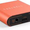 192kHz/24bit Audio Interface, Portable USB & iPhone Guitar Interface with Dual Gain Dial for Recording and Streaming, Stereo Interface Compatible with Phone, Tablet, Mac, PC (Upgrade Version) (Orange)