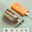 3 x 4-in-1 Cat Grooming Brush  Water Spray & Self-Cleaning Shedding Brush for Cats & Dogs  Pet Hair Removal & Massage Comb for Long & Short Hair (Beige).