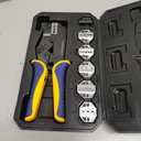 haisstronica 6PCS Crimping Tool Set - Ratchet Wire Crimping Tool for Heat Shrink,Insulated Nylon,Non-Insulated,Ferrule Wire End,Open Barrel Terminals,Solar Connectors