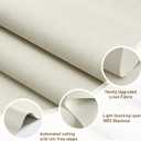 AOSKY Linen Roller Blinds Shades for Indoor Windows Pull Down Cordless Blackout Black Out Window Shade 31 Inch Blinds for Home Beige