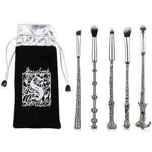 2 Color Options Hary Pottter Gifts Metal Makeup Brushes Set Gifts Wi-zard Wand Makeup Brushes Set for Women Magic Eye Shadow Eyeliner Blending Lip Brush - Brushes Holder Pot Not Included (Bronze)