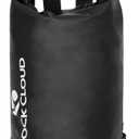ROCK CLOUD Dry Bag Waterproof 20L Dry Sack for Kayaking Rafting Boating Beach Surfing Swimming Canoe Camping Hiking Fishing Ski, Black