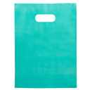 100 Teal Plastic Bags With Handles  12"X15" Glossy 2 Mil Thick Teal Gift Bags For Merchandise And Small Business