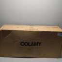 COLAMY Tufted Upholstered Dining Chairs Set of 2, Accent Parsons Chairs with Solid Wood Legs and Padded Seat, Beige