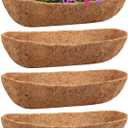 Legigo 4 Pack Trough Coco Liner for Planters- 30 Inch Window Box Liners Coconut Coir Basket Liners, Planter Box Coconut Liner for Window Flower Box Pots, Fence Trough Planter, Wall Planter Basket
