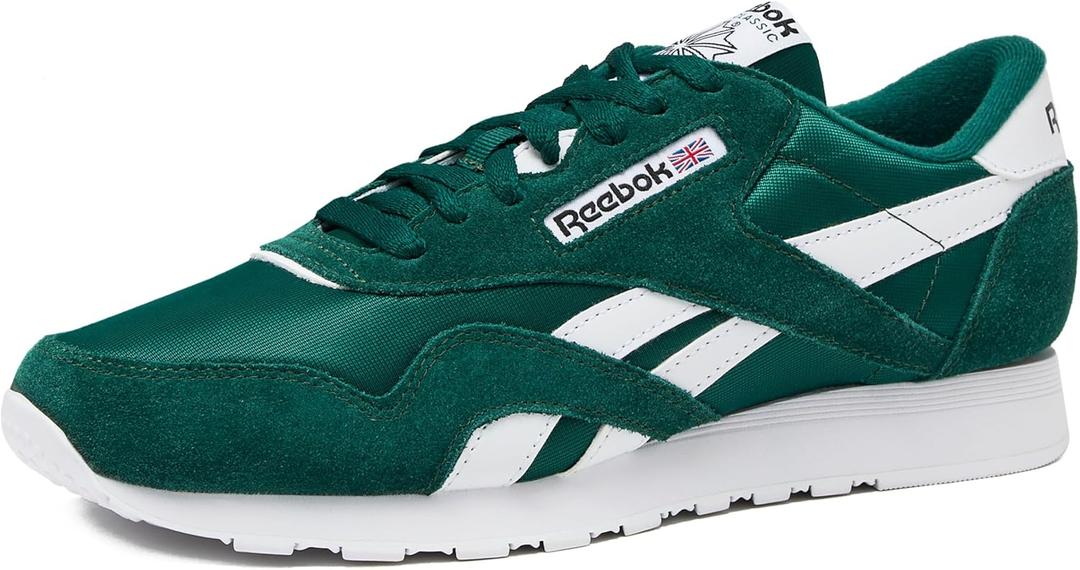 Reebok Classic Nylon Mens Sneakers Tennis Shoes (12.5, Collegiate Green/Collegiate Green/White)