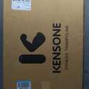 KENSONE 48" Foldable Mini Trampoline, Indoor Trampoline for Kids, Adults Indoor/Garden Workout, Fitness Rebounder with Adjustable Foam Handle, Max Load 450 lbs