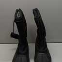 NORTIV 8 Men's Waterproof Winter Snow Boots Insulated Fur Liner Lightweight Outdoor Tall Boots (6, Black)