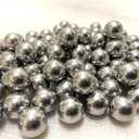 100 X 43 Cal Aluminum Balls for Self Defense and Target Practice, Solid Hard .43 Caliber Projectiles Fit for T4E Walther PPQ/ TPM1 and Glock17/G17 (Silver)