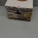 LUSHYUM Chocolate Melting Pot Candy Melts Melter with 2 Insert Pots and Spatula, 4 Cups Capacity Warmer Machine, Ideal Dipping Tool Kitchen Supplies for Making Cake Pop Covered Strawberries Fondue