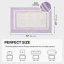 GRANNY SAYS Microfiber Bathroom Rugs Non Slip Washable, Water Absorbent Bathroom Mats for Tub, Soft Bath Mats for Bath Floor & Shower, Bath Rug, 20" x 32", Purple (1'8" x 2'8" (Rectangular))