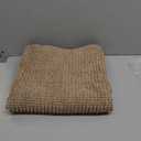 OLANLY Thick Small Bathroom Rugs 24x16, Extra Soft Absorbent Chenille Bath Rugs, Rubber Backing, Machine Wash Dry, Bath Mats for Bathroom Floor, Tub and Shower, Home Decor Accessories, Beige