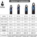 Farsea Insulated Water Bottle With Paracord Handle, Protective Silicone Boot and 2 Lids (Straw Lid & Spout Lid), Stainless Steel Water Bottle Wide Mouth, Double Wall Sweat-Proof BPA-Free, 40 oz