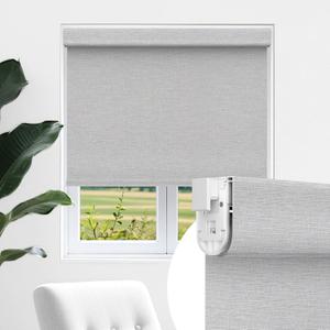 Allesin ZEN No Drill No Tools 100% Blackout Roller Shades for Windows, UV Protection, Free-Stop, Cordless Roller Blinds, Custom Blinds for Home, Office, Bedroom, Light Gray, Custom Size Allesin ZEN No Drill No Tools 100% Blackout Roller Shades for Windows, UV Protection, Free-Stop, Cordless Roller Blinds, Custom Blinds for Home, Office, Bedroom, Light Gray, Custom Size