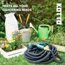 Kotto 150 ft Expandable Garden Hose, Water Hose for Outside with 10 Spray Nozzles, Brass Connector, Leak-Proof, Blue