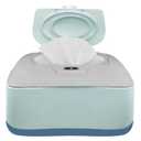 Baby Wet Wipe Warmer and Wet Wipe Dispenser, Holder and Case - with Easy Press On/Off Switch, Great Baby Gift (Blue/Grey) - Only At Amazon