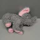 Aurora World Elephant Grey Pink Ears 2005 Plush Stuffed Animal 10" Shaggy Floppy