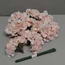 Flojery Silk Hydrangea Heads Artificial Flowers Heads with Stems for Home Wedding Decor,Pack of 10 (Baby Pink)