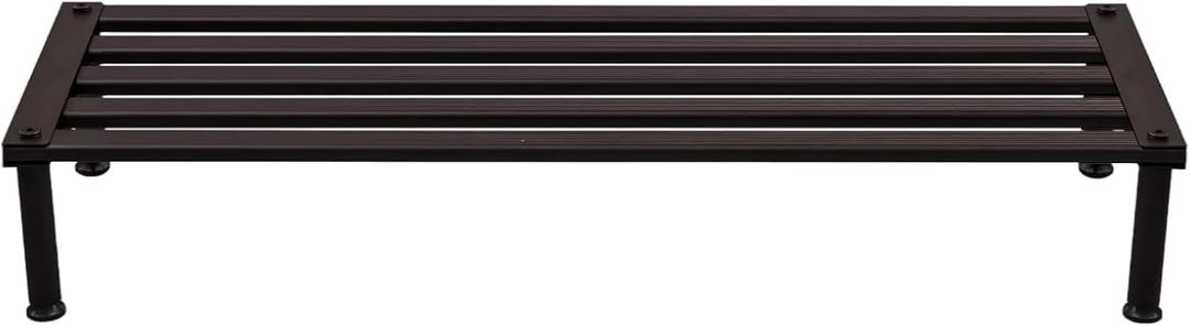 Metal Plant Stand, Rust-proof Aluminum Display Rack, Plants Display Stands Decoration Racks for Living Room Garden Balcony Patio (Ebony, 31.5Inch Low Leg)