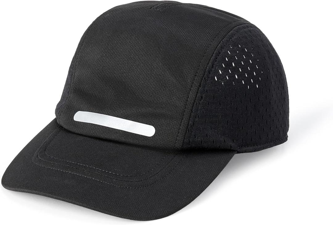 Amazon Essentials Men's Adjustable Moisture-Wicking Sports Mesh Baseball Cap, Black