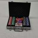 Poker Chips,500PCS Poker Chip Set with Aluminum Travel Case,11.5 Gram Poker Set for Texas Holdem Blackjack Gambling (Red Green Black White Blue)