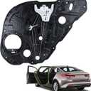 Rear Left Driver Side Power Window Regulator with Panel w/o Motor Compatible for 2016-2021 KIA Optima 83471-D4000