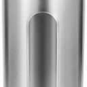 Amosfun Stainless Steel Kitchen Storage Tank 8.85X3.89X3.89In Airtight Food Canister with Transparent Window for Coffee Tea Sugar Dry Goods Organization (22.50X9.90X9.90CM, Silver)
